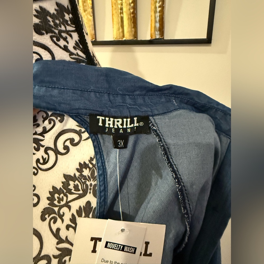 Thrill Blue Denim Backless Tunic - Picture 8 of 8